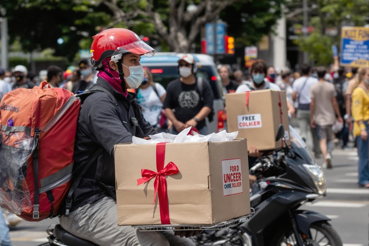 外卖骑手遭恶意差评被罚款,事件曝光后引发全网声援